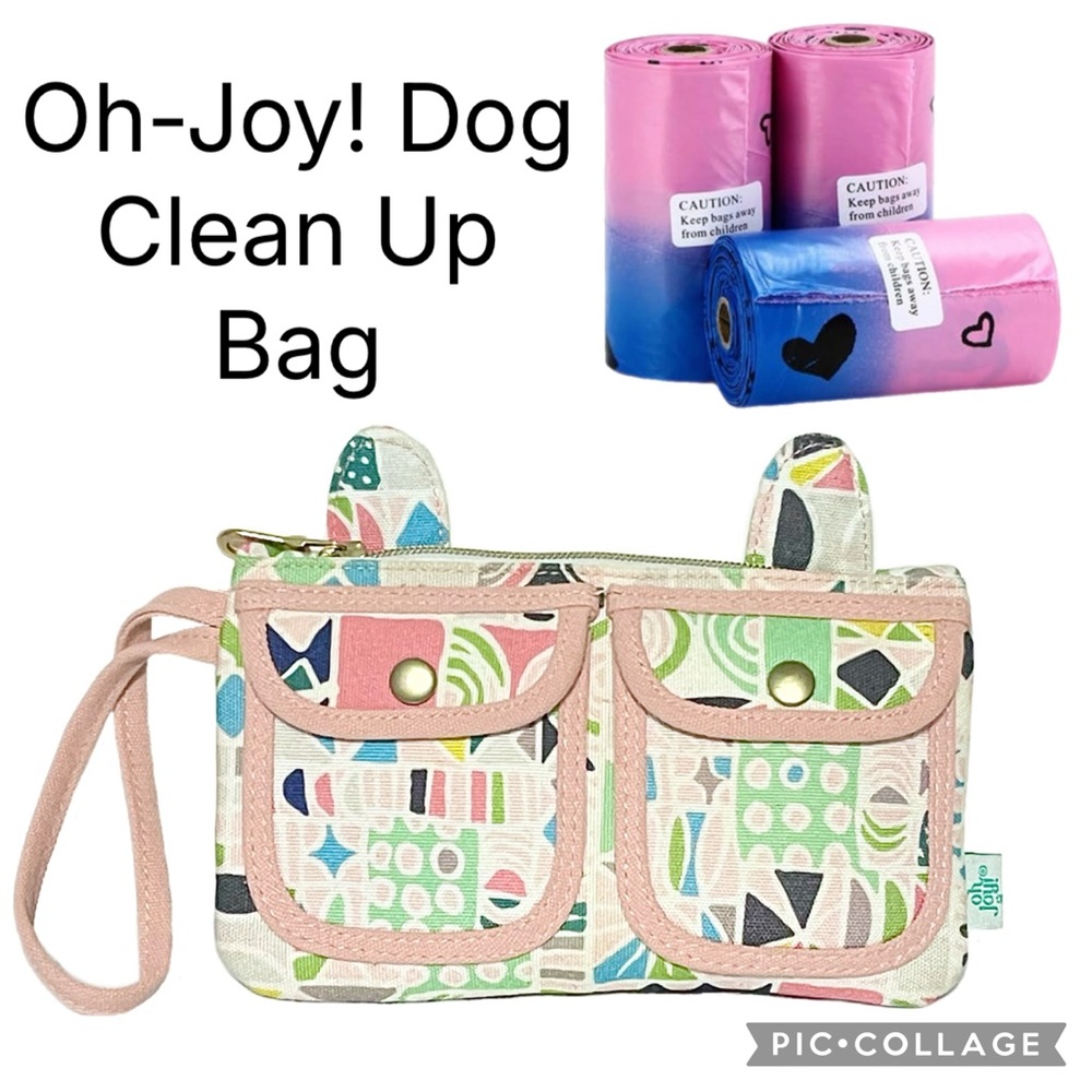 Oh-Joy! Geo Dog Clean Up Bag Carrier With 100 Bags